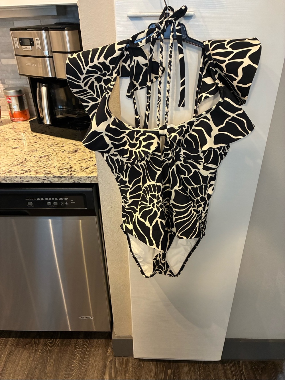 Antonio Melani Navy / White Floral One-Piece Swimsuit